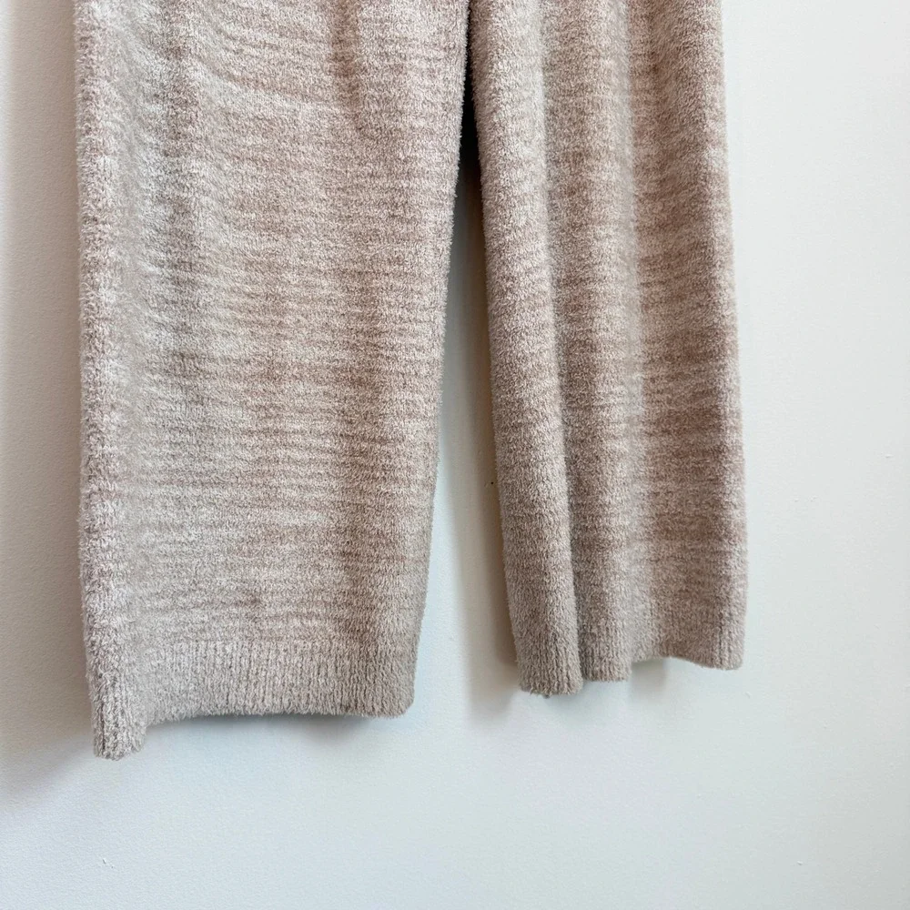 Softies Marshmallow Knit Lounge Set Size L Wide Leg 2 Piece Cozy Pants top